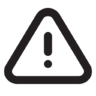 Alert, triangle, outline Icon