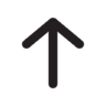 Arrow, upward, outline Icon