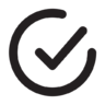 Checkmark, circle, outline Icon