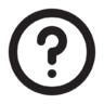 Question, mark, circle, outline Icon