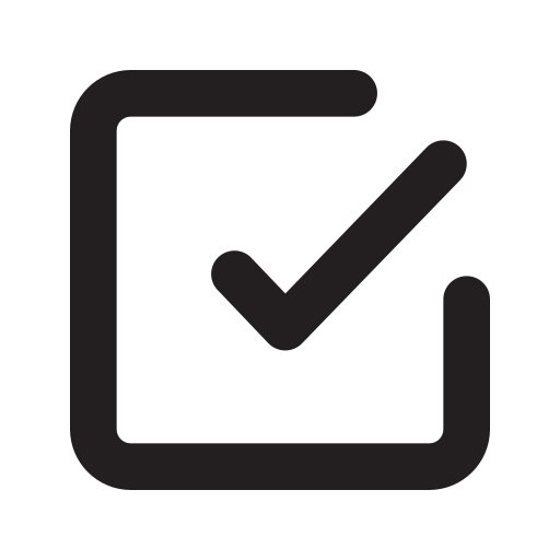 checkmark, สแควร์ ไอคอน