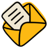 コミュニケーション-文字, memo, メッセージ, note, open, テキスト アイコン