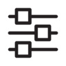 設定／設定／設定-バランス アイコン