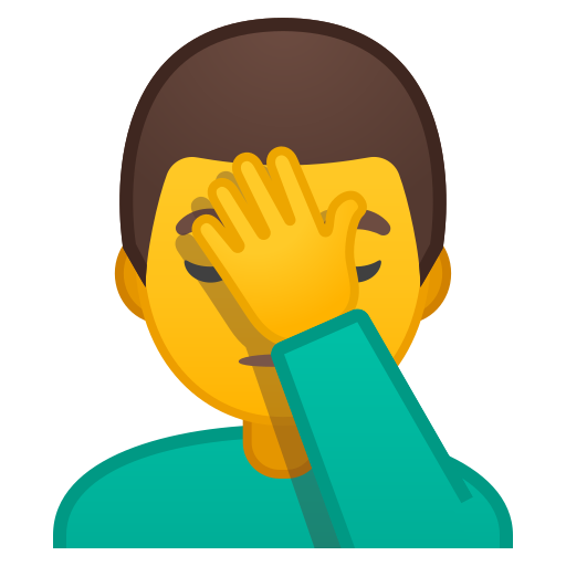 man, facepalming アイコン