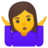 여자, shrugging 아이콘