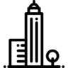 建筑, 公司, 摩天大楼 图标