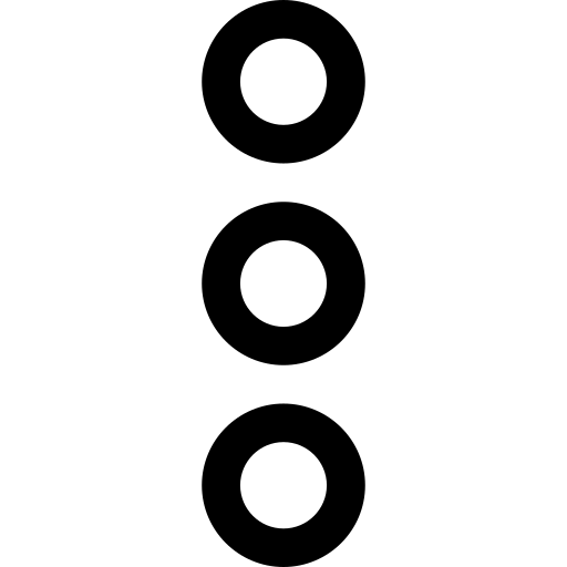 ます, ボタン, 三, circles, 概要, 垂直 アイコン