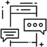 Chat, bubble, comments, mobile, chat, speech, bubble, talk Icon
