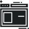 Ontwerp, template, web, lay-out, pagina, website Pictogram