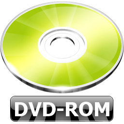 ดีวีดี rom ไอคอน