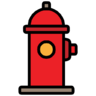 Brandweerman, firehydrant, brandkraan, bescherming, veilig, veiligheid Pictogram
