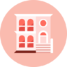 公寓建筑, 房子 图标