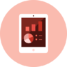 ícone Tablet Gráfico, , gráficos