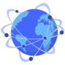 Connected, globe, internet, netowrk Icon