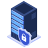 Secure, server, security Icon