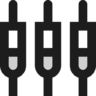 Settings, input, composite Icon