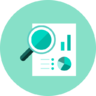 ícone Analytics, análise, gráficos, relatórios, negócios