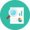 ícone Analytics, análise, relatórios, gráficos