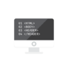 Кодирование и HTML, кофе, экран, компьютер значок
