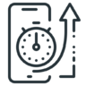 ícone Ios, mobile, otimização, resposta, seo, cronômetro, hora