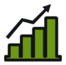 ícone Gráficos, analytics, análise, bares