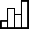 Graph, progress, chart, charts, analytics, bars Icon