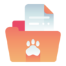 Pet, folder, file, document, page Icon