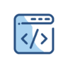Code, coding, programming, browser Icon