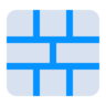 Blokkeren, firewall, internet, bescherming, veilig, veiligheid, aan de muur Pictogram
