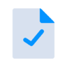 检查, document, 文件, 互联网, 报告, 安全, 成功 图标