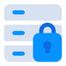 数据, 主机, 网络, 锁定, 安全, server, 储藏 图标