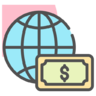 Business, finance, marketing, wide, world Icon