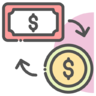 Currency, exchange, money, payment Icon