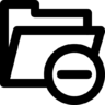 Map, verwijderen Pictogram
