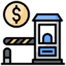 TOLL, toll, road, barriers, barrier, secure, security, stop Icon