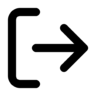 Inloggen, uit Pictogram