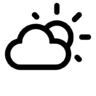 Dag, bewolkt, weer Pictogram