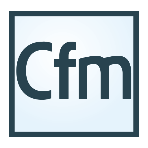 파일의, 유형, cfm 아이콘