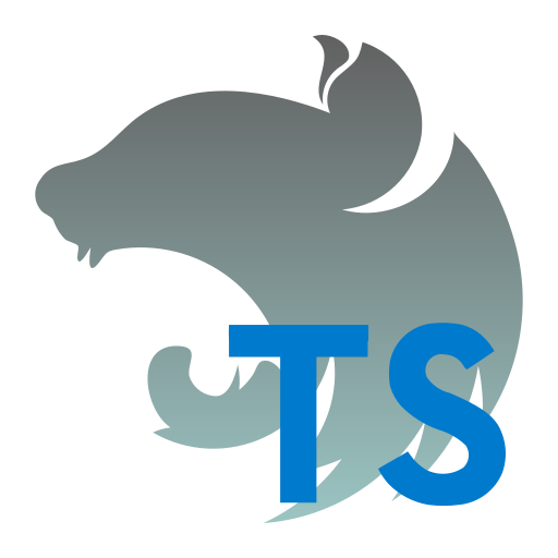파일의, 유형, 둥지, 관, ts 아이콘