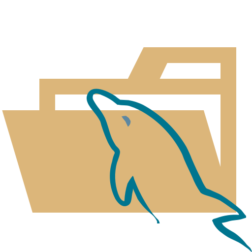 文件夹, 种类, 光, mysql, 打开 图标