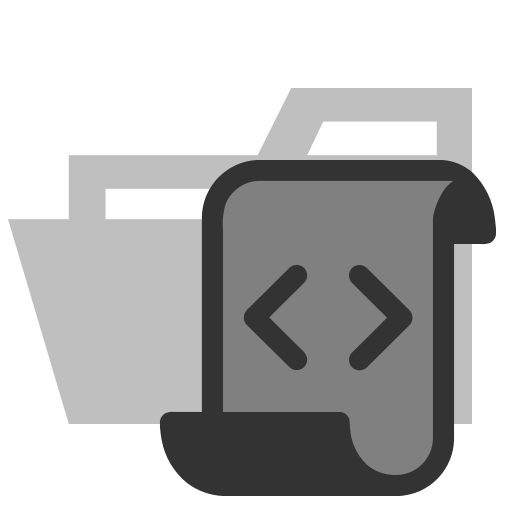 map, type, script, geopend Pictogram