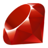 Bestand, type, ruby Pictogram