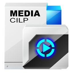 ออกสื่อ cilp ไอคอน