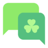 St, Patricks, Day, chat, Clover, Irish, Ireland Icon