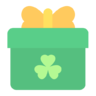 St, Patricks, Day, Present, Clover, Irish, Ireland Icon