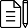 接口, document, 文件, 笔, 教育 图标