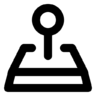 Icône Jeu, contrôleur, tourner, boîte