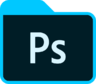ícone O Adobe, Photoshop, Pasta