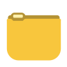 ícone Amarelo, pasta