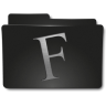 ícone Fontes, pasta